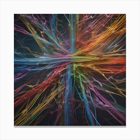 Abstract Network - Abstract Stock Videos & Royalty-Free Footage Canvas Print