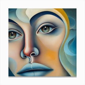 Face Of A Woman 1 Canvas Print