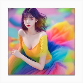 Rainbow Girl 6 Canvas Print