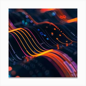 Abstract Technology Background Canvas Print