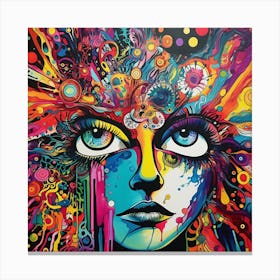 Psychedelic Woman 1 Canvas Print