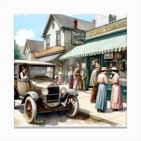 Early 20th Century Americana~Reimagined 13 Canvas Print