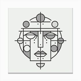Geometric Face Canvas Print