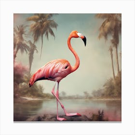 Flamingo 3 Canvas Print