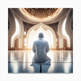 Muslim Man Praying 2 Canvas Print