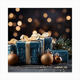 Elegant Christmas Gift Boxes Series013 Canvas Print