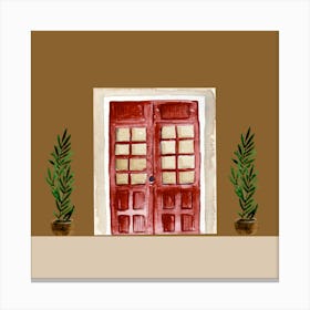 Red Door Canvas Print