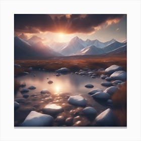 Landscape Painting 2 Canvas Print