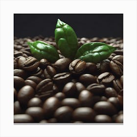 Coffee Beans Stock Videos & Royalty-Free Footage Canvas Print