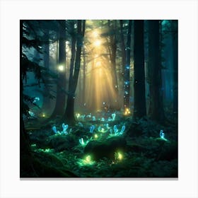 Fairy Forest Paintings Art Print 5 Canvas Print