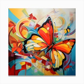 Abstract Butterfly Painting 1 Canvas Print