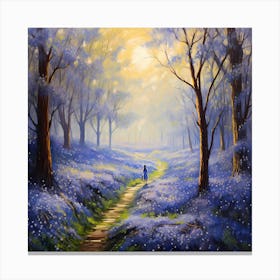 Woollen Gardens: Irises in Monet's Sanctuary Canvas Print