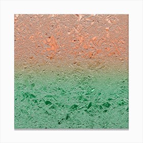 Orange And Green Aluminum Foil Canvas Print