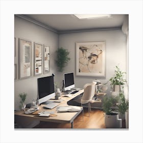 Home Office Stock Videos And Royalty-Free Footage Canvas Print