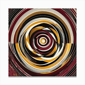 Circle swirling design Canvas Print