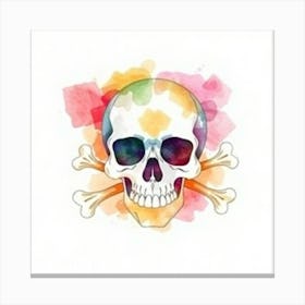 Watermark Skull artwork Canvas Print