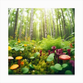 Mossy Forest 3 Canvas Print