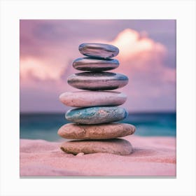 Stack Of Stones Canvas Print