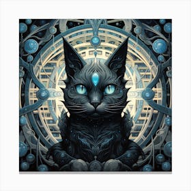 Cat With Blue Eyes 3 Canvas Print