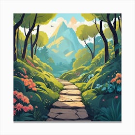 Default Path Art 1 Canvas Print