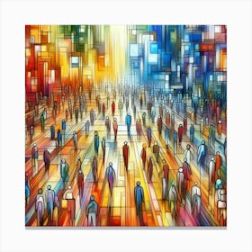 Colorful City Canvas Print