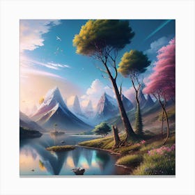 Landscape Painting 94 Canvas Print