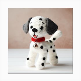 Amigurumi, Dalmatian dog 2 Canvas Print