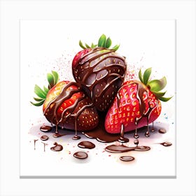 Chocolate Covered Strawberries Canvas Print