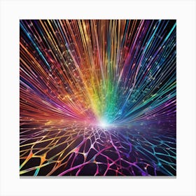 Rainbow Rays 2 Canvas Print