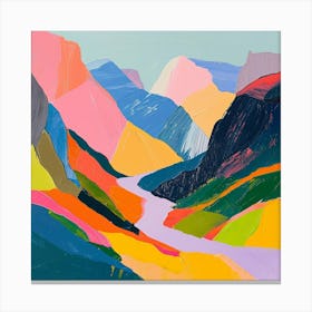 Colourful Abstract Triglav National Park Slovenia 1 Canvas Print