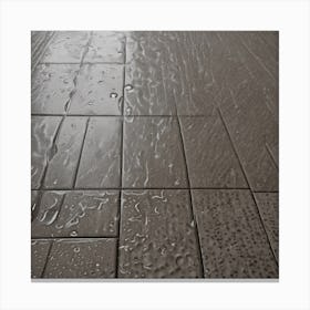 Wet Tile Floor Canvas Print