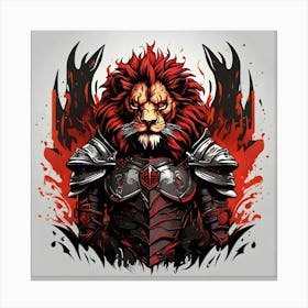 Lion Of The Abyss Canvas Print