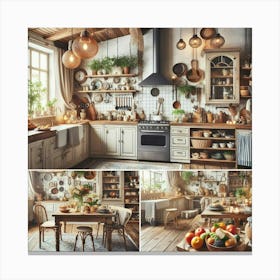 Farmhouse Kitchen 1 Canvas Print