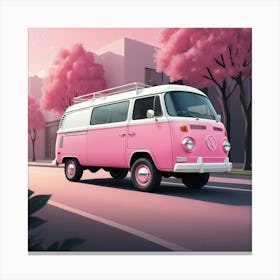 Default Pink Van Art 2 Canvas Print