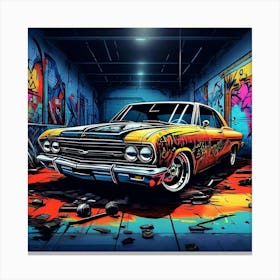 Graffiti Car 1 Canvas Print