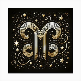 A Zodiac symbol, Capricorn 2 Canvas Print