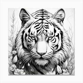 Tiger Tattoo Canvas Print