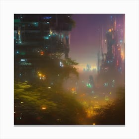 Futuristic City 5 Canvas Print