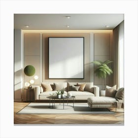 Modern Living Room 27 Canvas Print