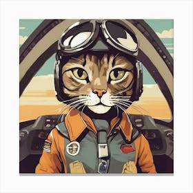 Captain Tabby Canvas Print