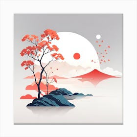 Japanese Landscape Canvas Print