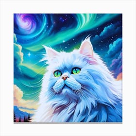 White Cat 2 Canvas Print