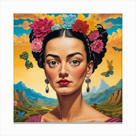 Frida Kahlo Painting 2 Canvas Print