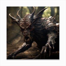 Demon In The Woods 9 Canvas Print