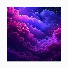 Purple Clouds In The Sky Canvas Print
