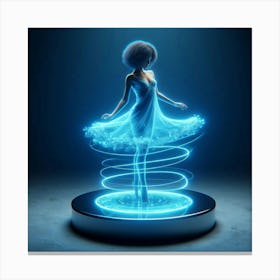 Futuristic Dancer Canvas Print