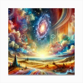 Galaxy Painting 16 Canvas Print