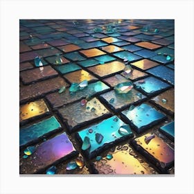 Mosaic Tile Floor Canvas Print