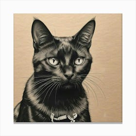 Black Cat 1 Canvas Print