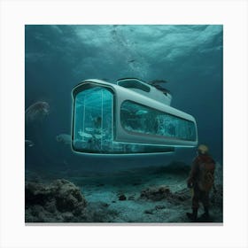 Futuristic Submarine Canvas Print